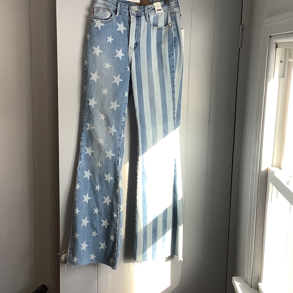 Judy Blue Star and Stripe Women Jeans Size 3/26